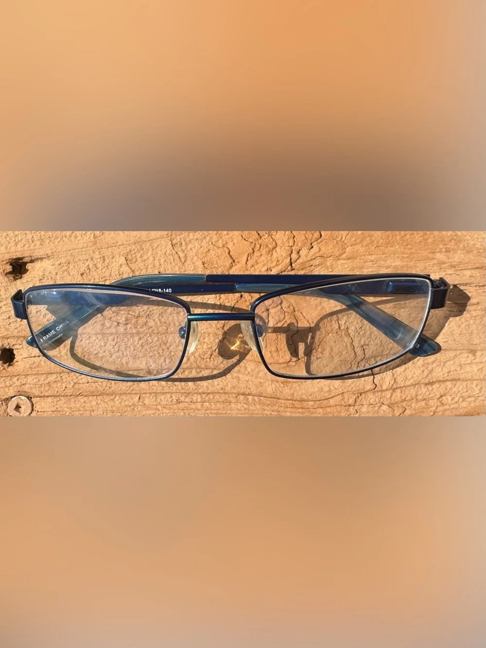 Blinc MM3006 Blue Metal Full Rim Eyeglass Frames Only 54-18-140 Stylish Trendy